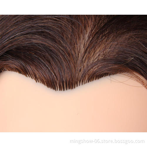 Fast delivery wig stand mannequin head with hair, beautiful wholesale cosmetology mannequin heads